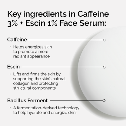 Caffeine 3% + Escin 1% Face Serum - US 2767